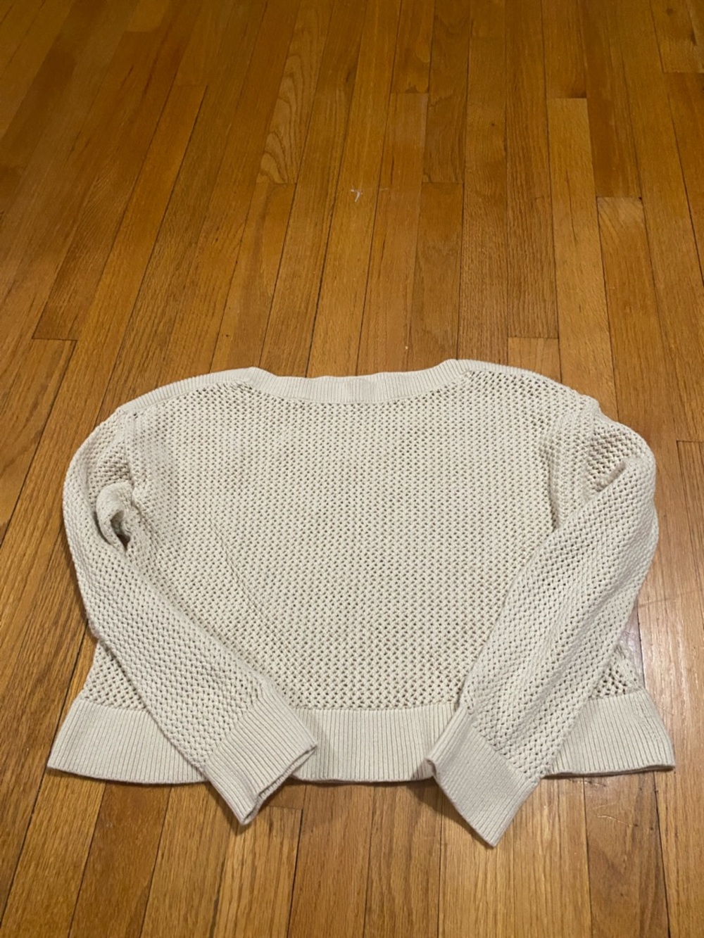 Old Navy Crochet sweater cream